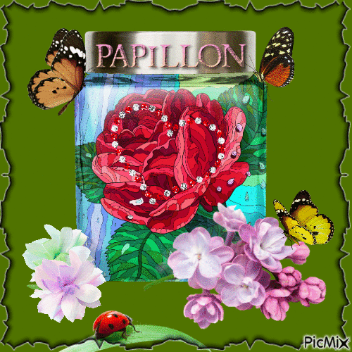 Papillon - GIF animasi gratis