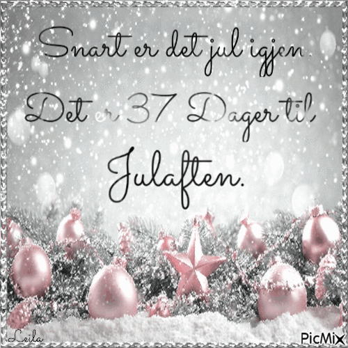 Countdown. There are 37 days until Christmas Eve - Animovaný GIF zadarmo