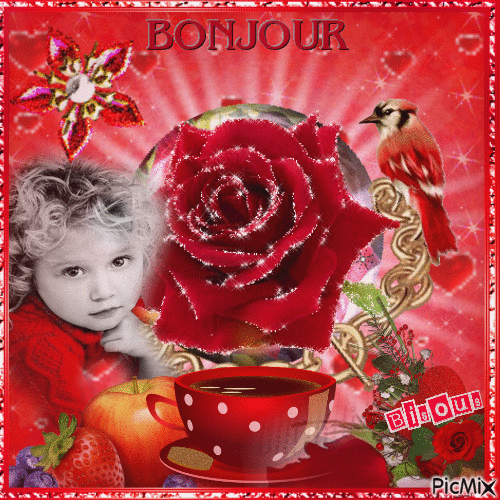 Concours : Collage rouge - GIF animado grátis