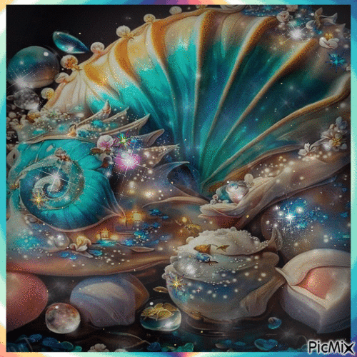 Jewels of the sea - Бесплатный анимированный гифка