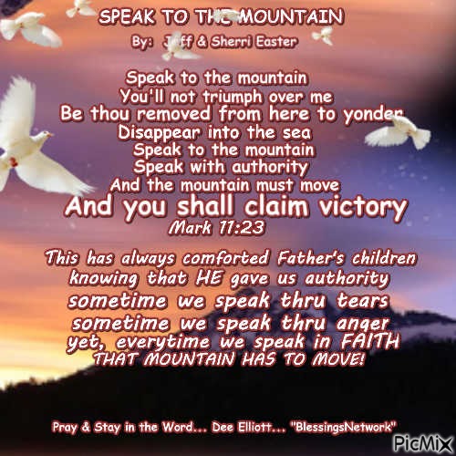 Speak to the Mountain - Free PNG