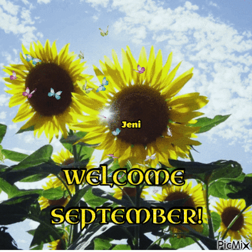 Welcome September - GIF animado gratis