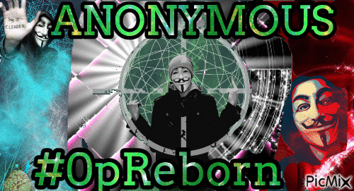 Anonymous reborn - GIF animasi gratis