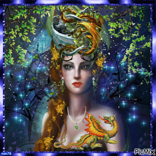 reine des dragons - Besplatni animirani GIF
