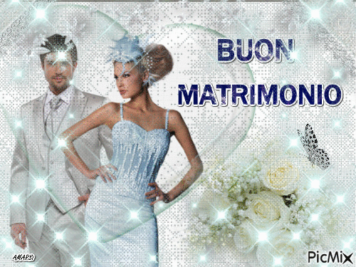 BUON MATRIMONIO - Gratis animeret GIF