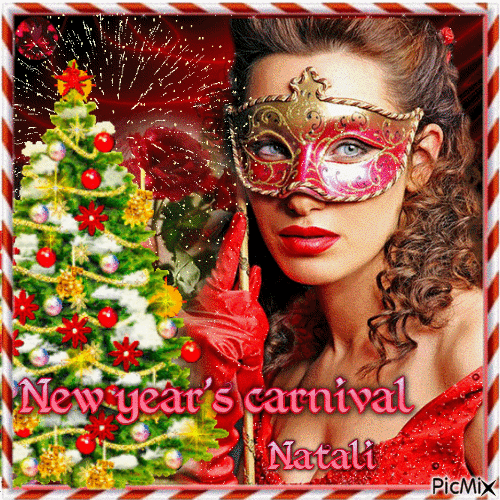 new year's carnival - GIF เคลื่อนไหวฟรี