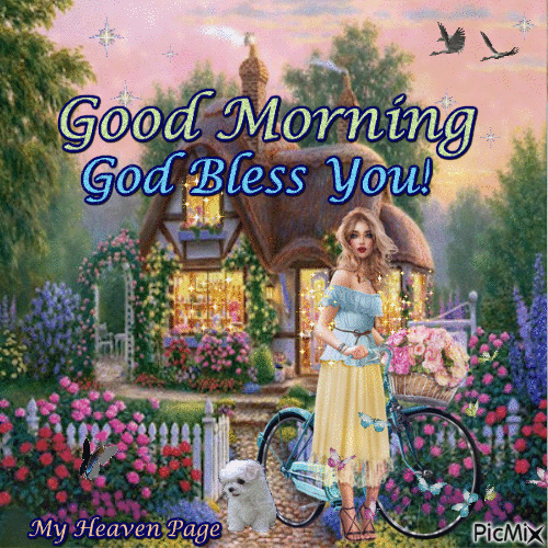 Good Morning God Bless You! - Бесплатни анимирани ГИФ