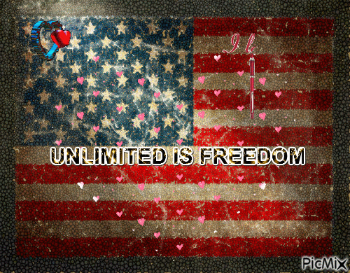 UNLIMITED IS FREEDOM - GIF animado gratis