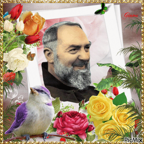 Padre Pio - Darmowy animowany GIF