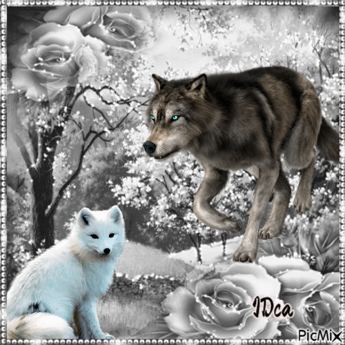 Les loups - Zdarma animovaný GIF