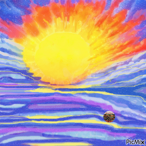 Sfondo - Paesaggio solare Artecolor - GIF animate gratis