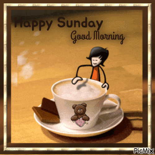 Happy Sunday--Good Morning - Безплатен анимиран GIF