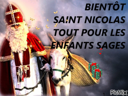 Saint Nicolas - Animovaný GIF zadarmo