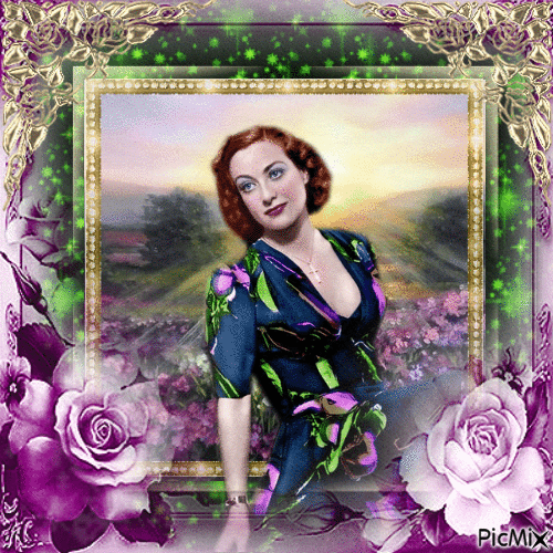 Joan Crawford, Actrice, Productrice américaine - GIF animate gratis