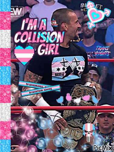 He's a Collision girl - Animovaný GIF zadarmo