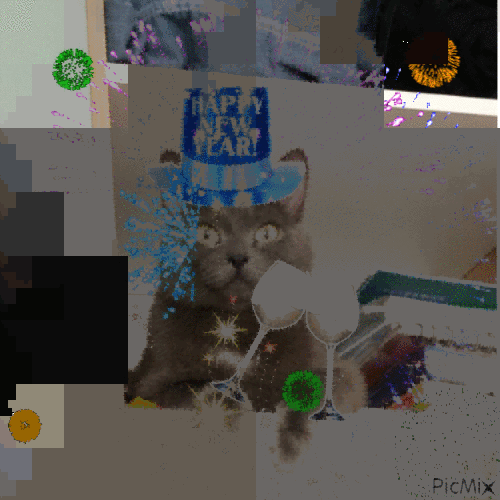 Ура кот. Месси - Безплатен анимиран GIF