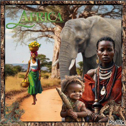 La beauté de l'Afrique - GIF animé gratuit