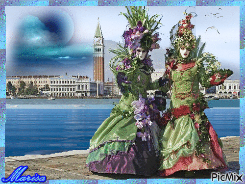 Carnaval de Venècia - Darmowy animowany GIF
