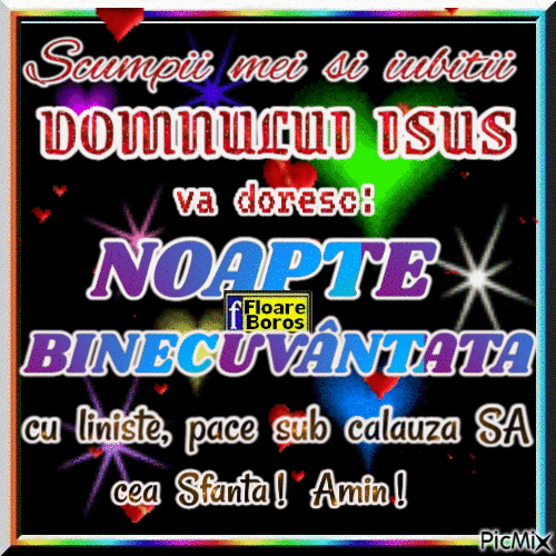 NOAPTE BINECUVÂNTATĂ! - Бесплатный анимированный гифка
