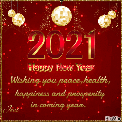 Happy new year 2021 - Бесплатный анимированный гифка