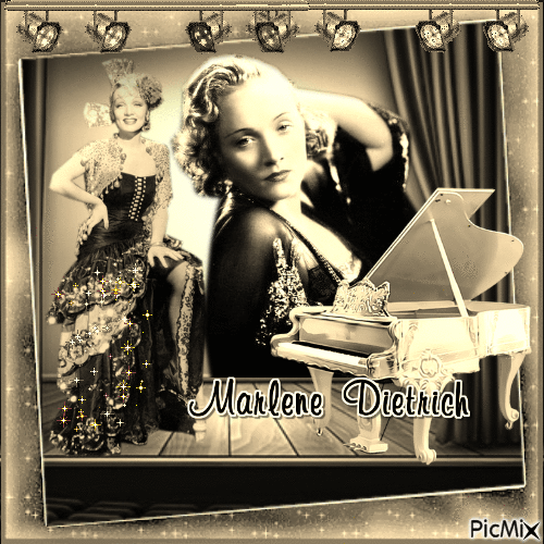 Marlene Dietrich - Nemokamas animacinis gif