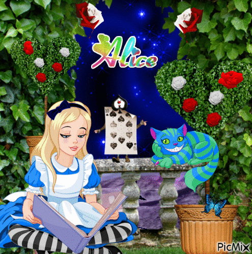 Alice in Wonderland - Zdarma animovaný GIF