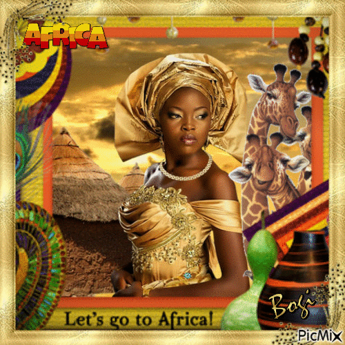 Let`s go to Africa... - GIF animate gratis