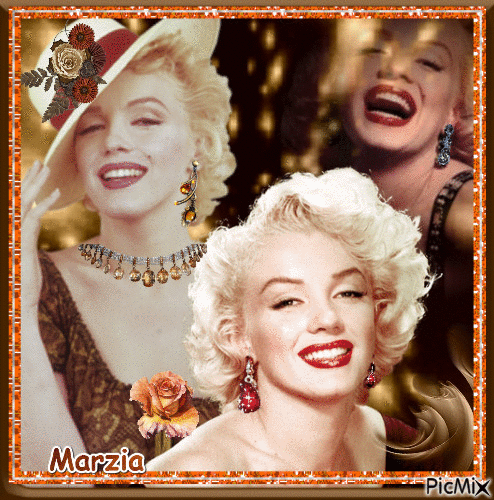 Merveilleuse Marilyn - Darmowy animowany GIF