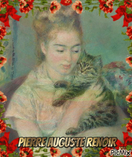 Pierre Auguste Renoir - GIF animado grátis