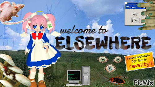 welcome to     ELSEWHERE - Бесплатный анимированный гифка