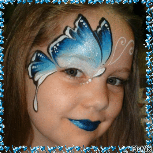 Maquillage Aile de Papillon - Gratis animerad GIF