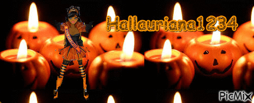 Lauriana1234 + Halloween =Hallauriana1234 - Zdarma animovaný GIF