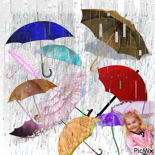 βροχη - Gratis animeret GIF