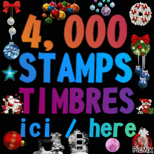 4,000 STAMPS/TIMBRES ICI - Bezmaksas animēts GIF