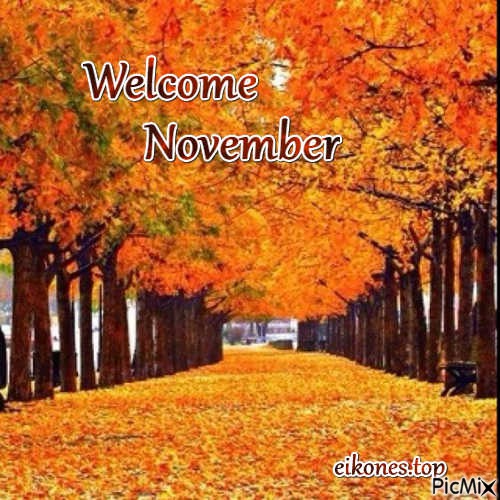 Welcome November - gratis png