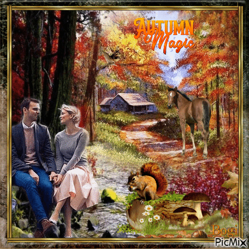 The magic of autumn ... - Animovaný GIF zadarmo
