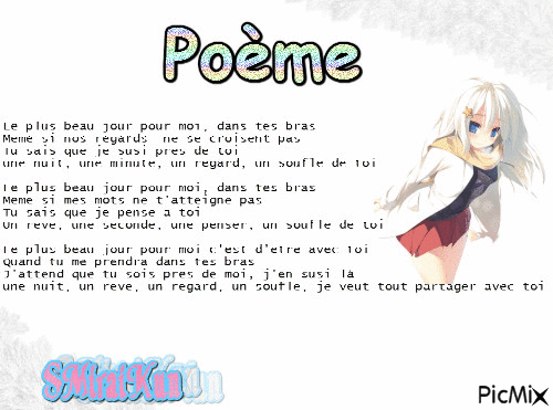 Vieux Poeme by moi - Бесплатный анимированный гифка