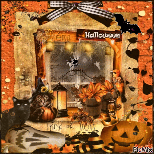 Halloween en folie - Gratis animeret GIF