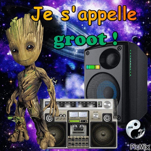 ✦  je s'appelle Groot! - GIF animate gratis