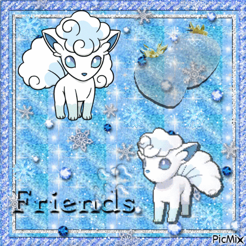 ❄️ Frozen fictional fox friends ❄️ - GIF animado gratis