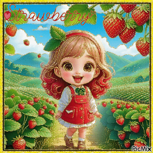 Strawberry... - Gratis animerad GIF
