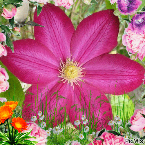 La fleur - Ingyenes animált GIF