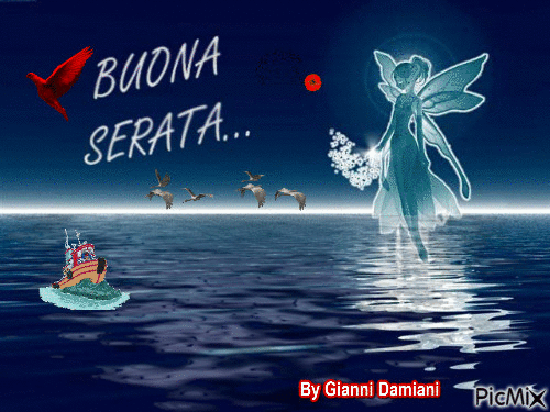 BUONA SERATA - Darmowy animowany GIF
