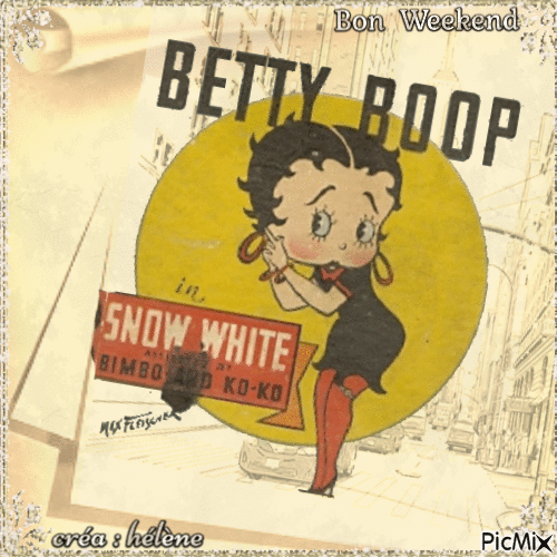 Betty Boop vintage - Gratis animeret GIF