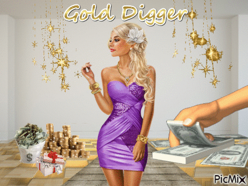Gold Digger - GIF animasi gratis