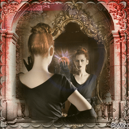 miroir gothique - Darmowy animowany GIF