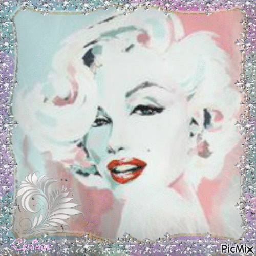 Marilyn art moderne - Bezmaksas animēts GIF