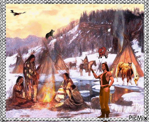 Native Lookout - Bezmaksas animēts GIF