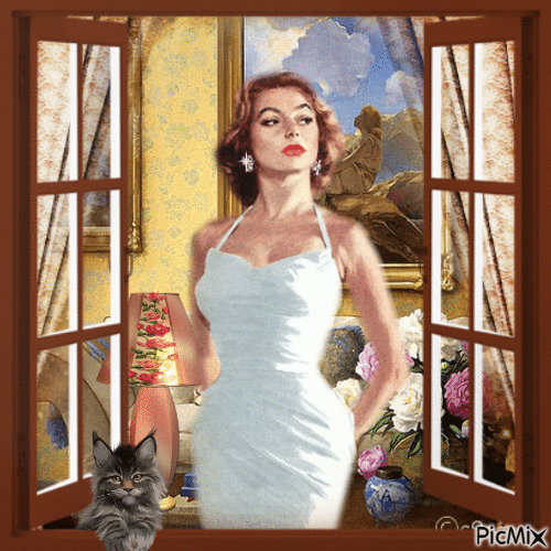 Am Fenster - Free animated GIF