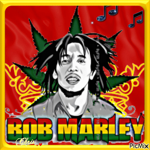 Bob Marley - Darmowy animowany GIF